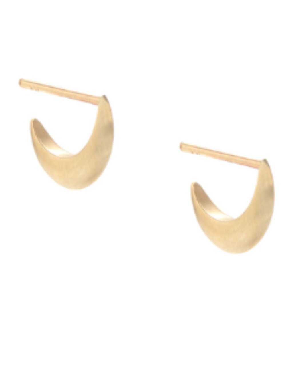 NWT! $965 Dan-Yell Rascoe "Tiny Lua Hoops" 10K yellow gold huggies earrings
